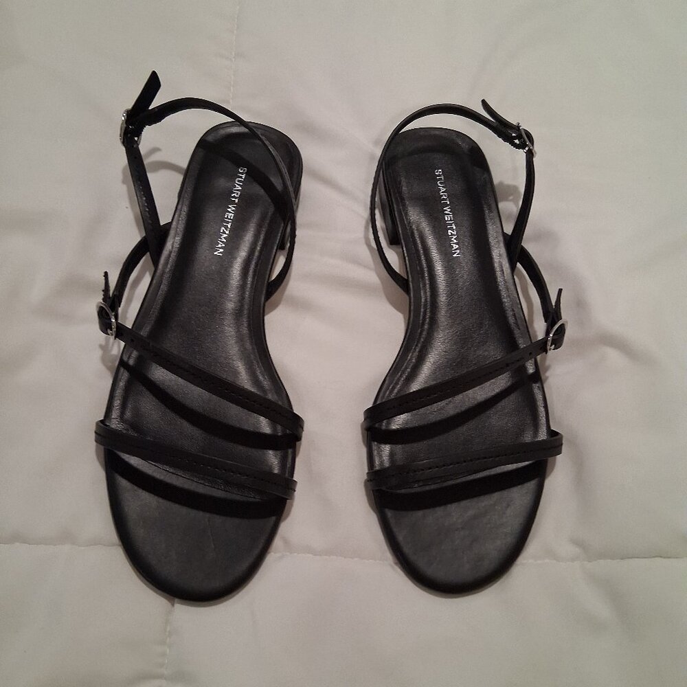 Stuart Weitzman black sandals size 8